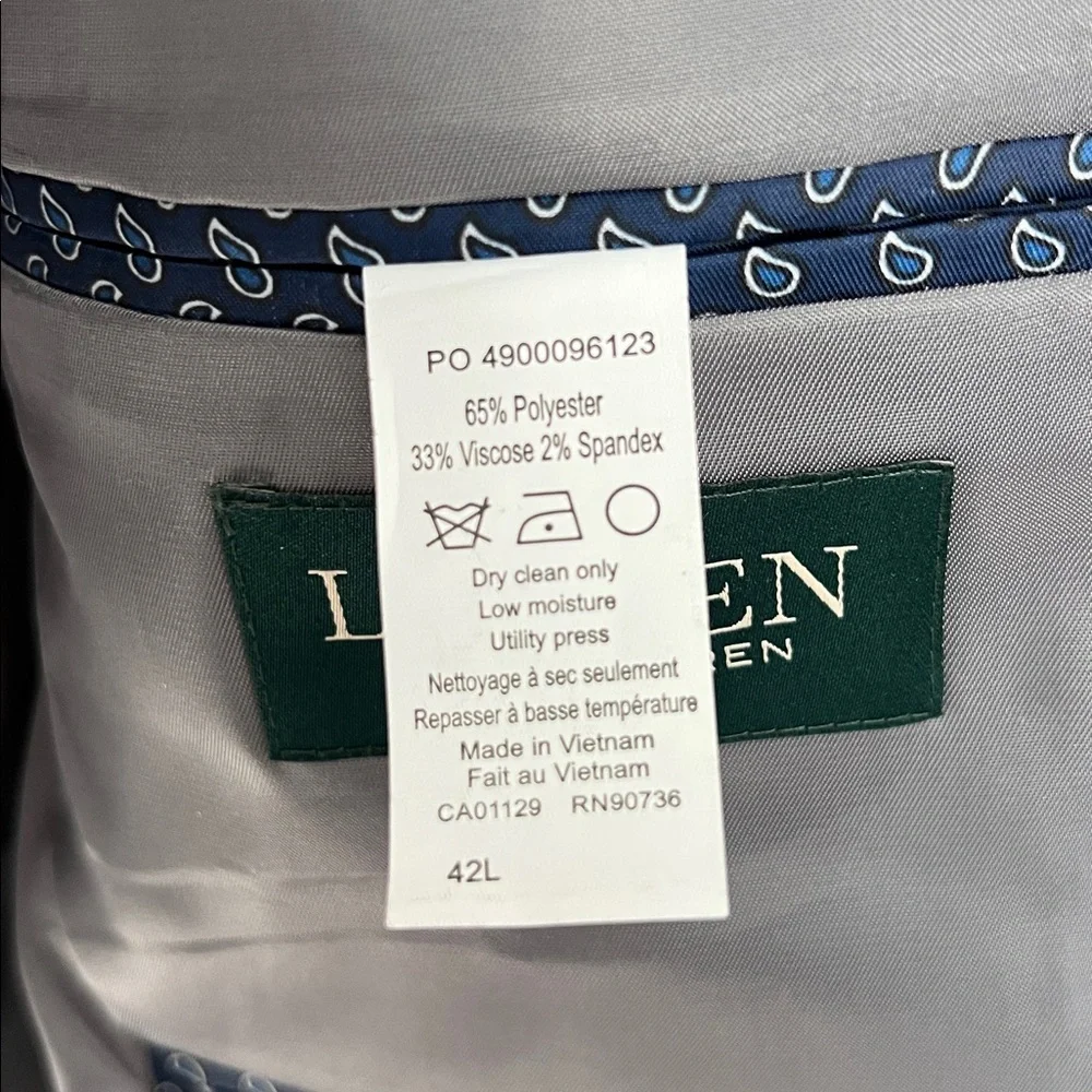 Lauren Ralph Lauren Men’s Gray Blazer‎ Size 42L